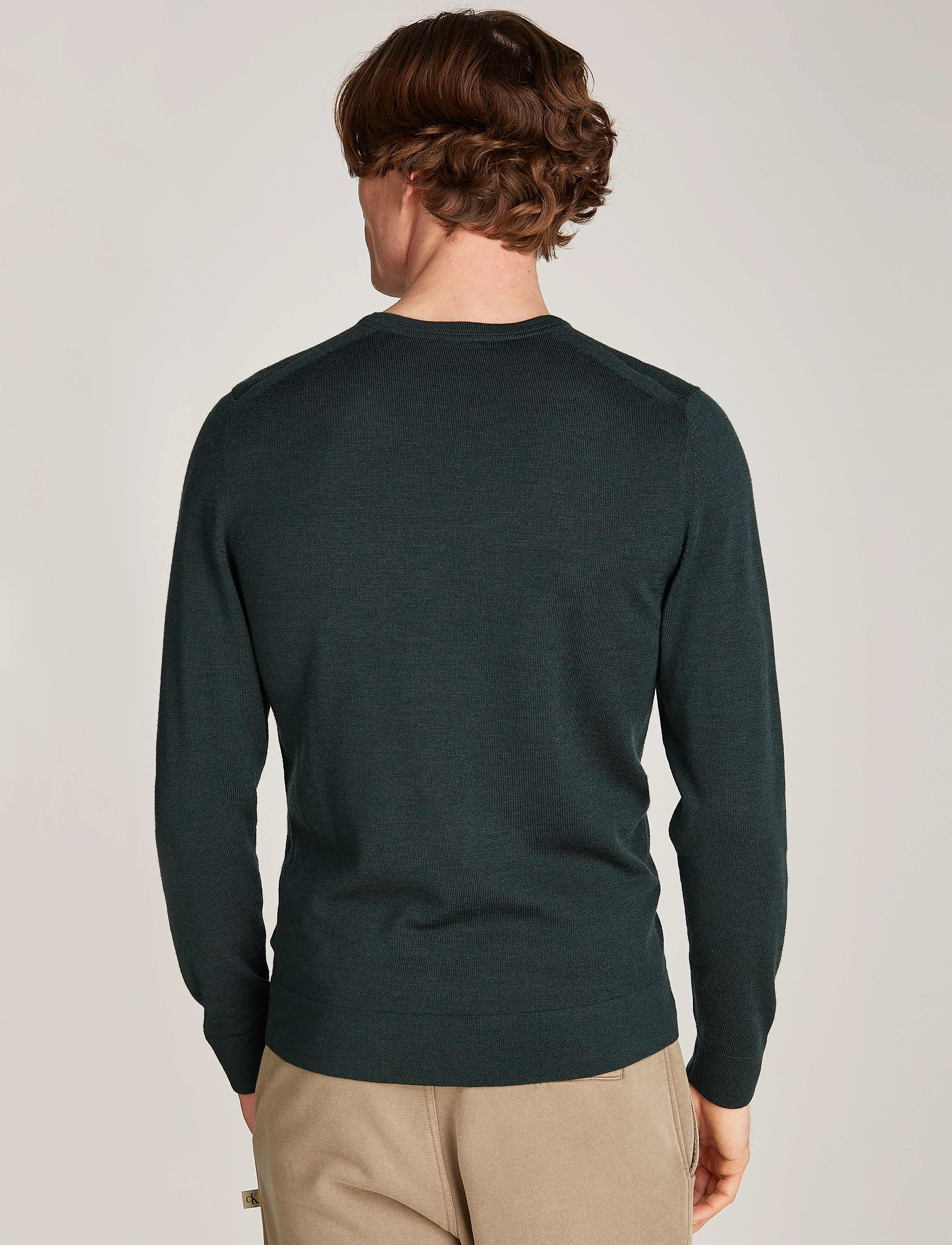 Calvin Klein - SUPERIOR WOOL CREW NECK SWEATER - midnight forest heather - 2