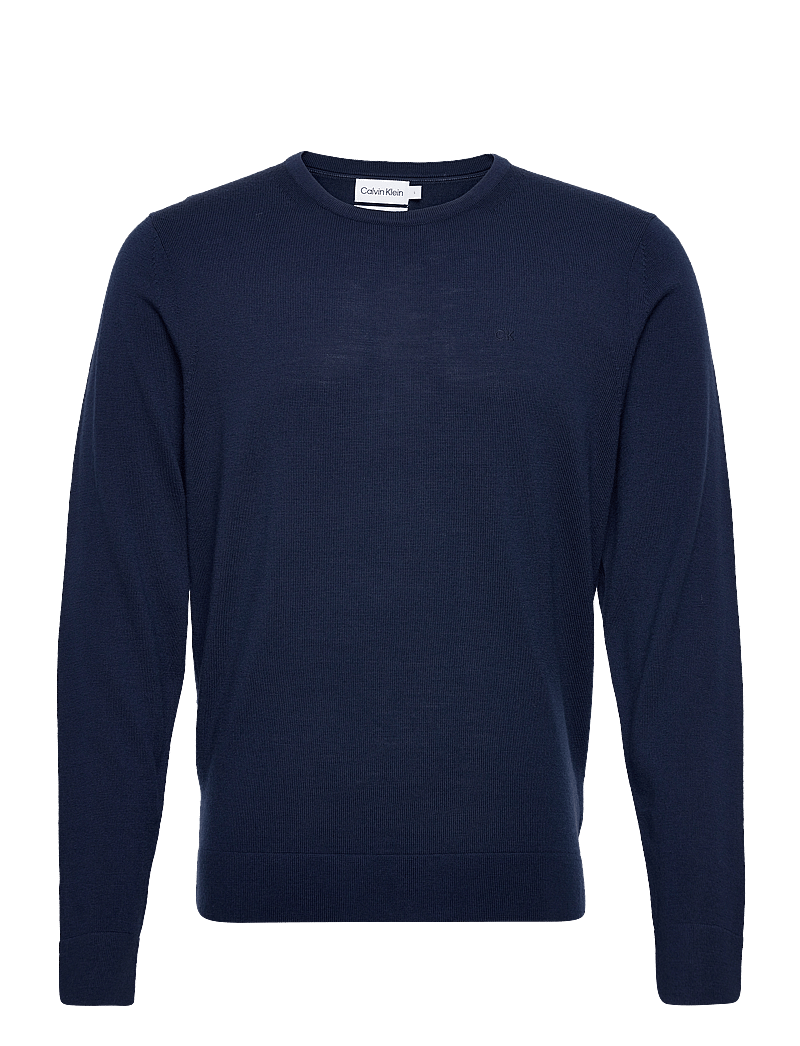 Calvin Klein - SUPERIOR WOOL CREW NECK SWEATER - rundhalsad - calvin navy - 0