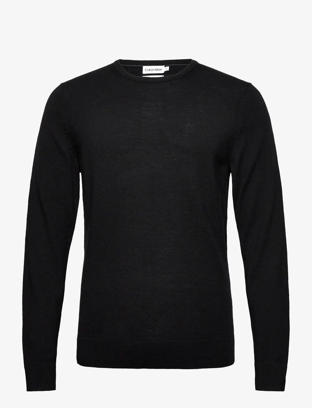 Calvin Klein - SUPERIOR WOOL CREW NECK SWEATER - round necks - ck black - 1