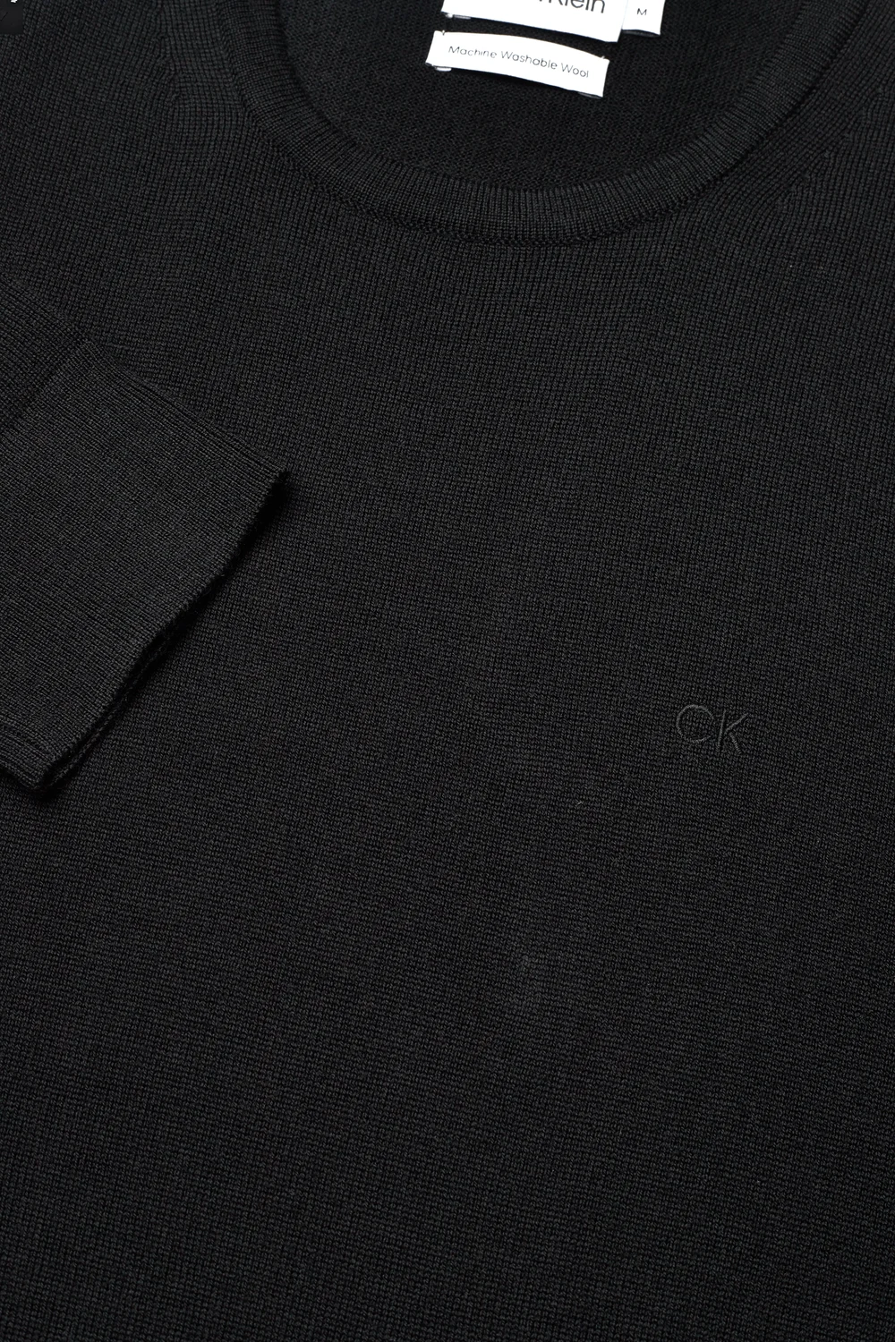 Calvin Klein - SUPERIOR WOOL CREW NECK SWEATER - round necks - ck black - 5