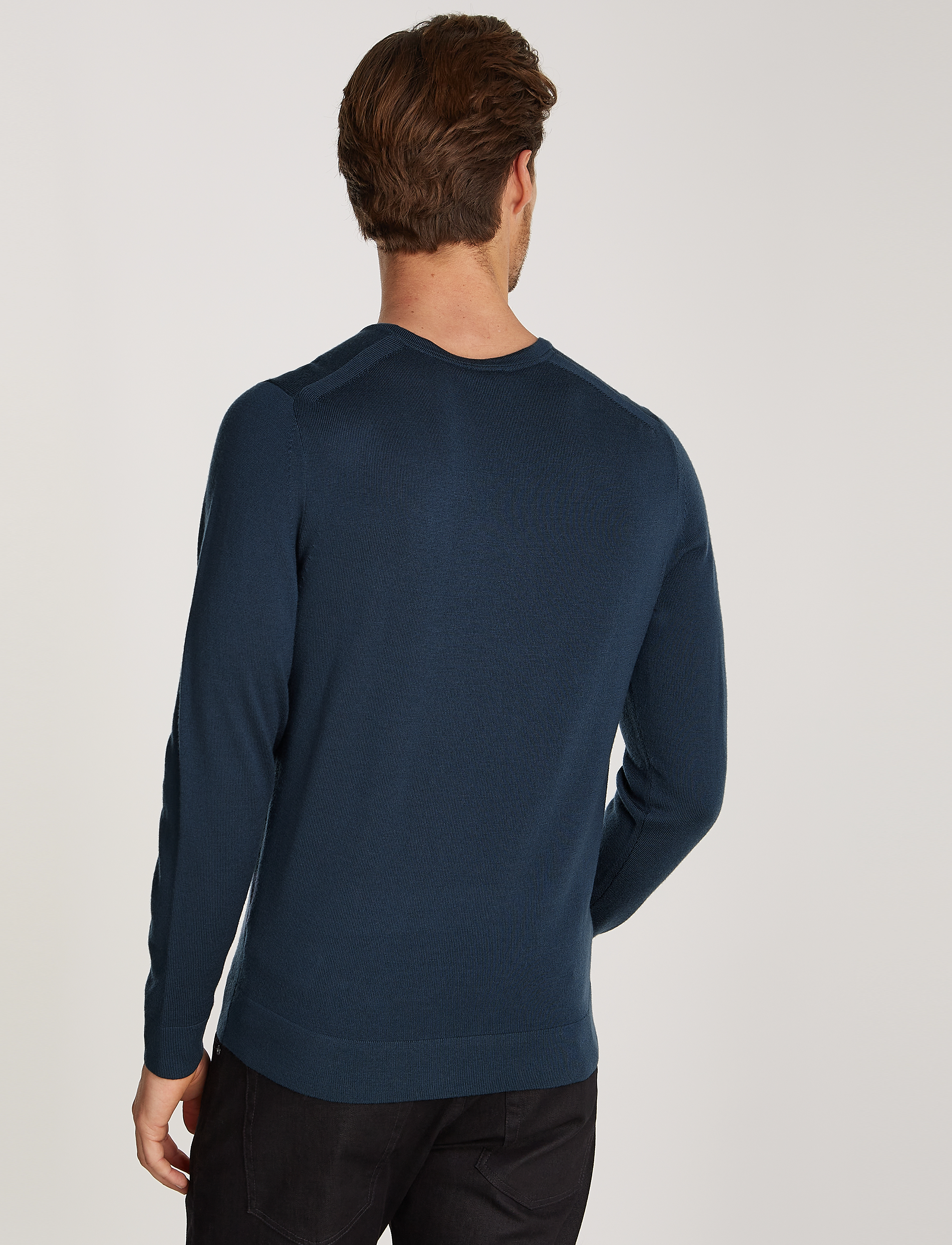 Calvin Klein - SUPERIOR WOOL CREW NECK SWEATER - ink - 3