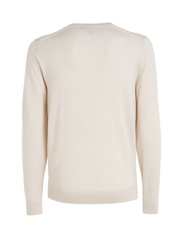 Calvin Klein - SUPERIOR WOOL CREW NECK SWEATER - trøjer - stony beige - 4