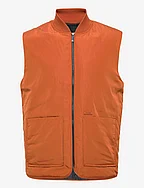 RECYCLED SUPERLIGHTWEIGHT VEST - GINGERBREAD BROWN