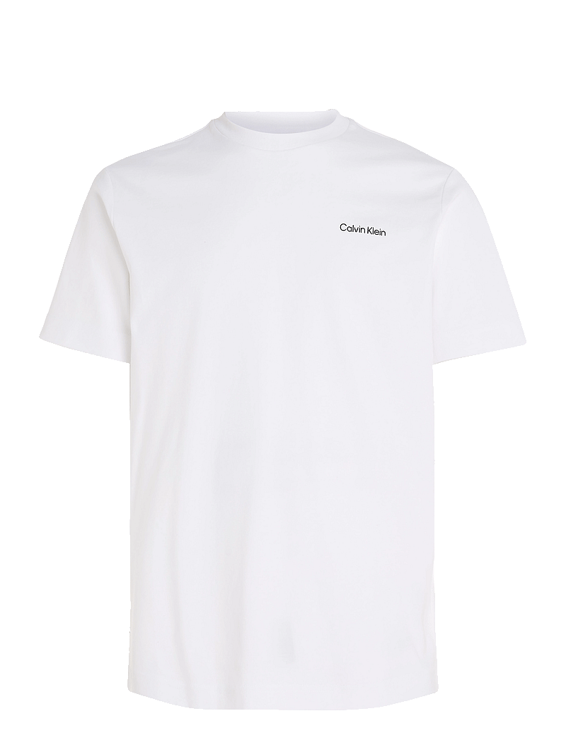 Calvin Klein - MICRO LOGO INTERLOCK T-SHIRT - kortærmede t-shirts - bright white - 1