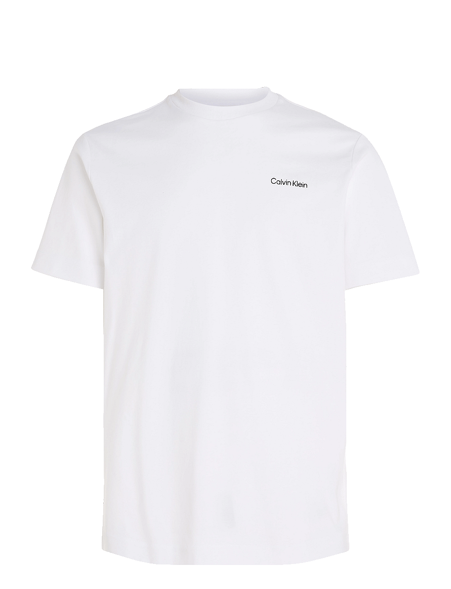 Calvin Klein - MICRO LOGO INTERLOCK T-SHIRT - lyhythihaiset - bright white - 1