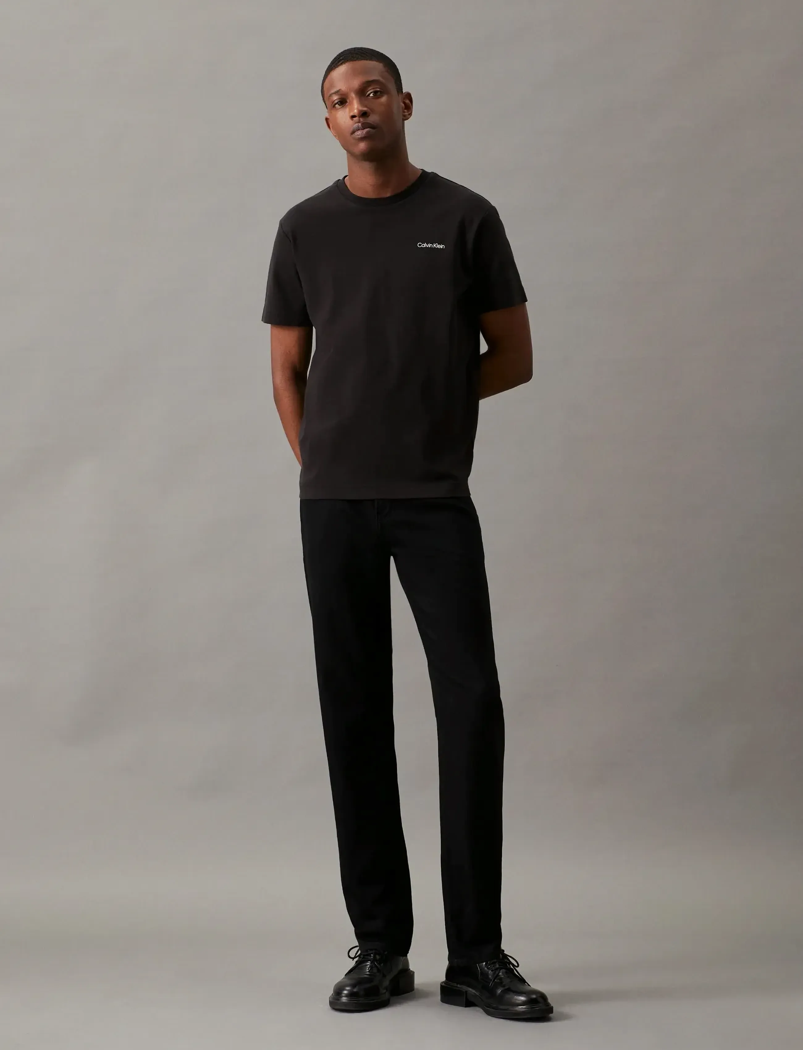 Calvin Klein - MICRO LOGO INTERLOCK T-SHIRT - kurzärmelig - ck black - 3