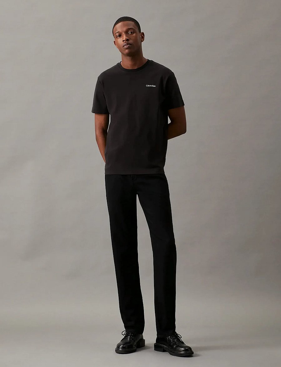 Calvin Klein - MICRO LOGO INTERLOCK T-SHIRT - lühikeste varrukatega t-särgid - ck black - 3