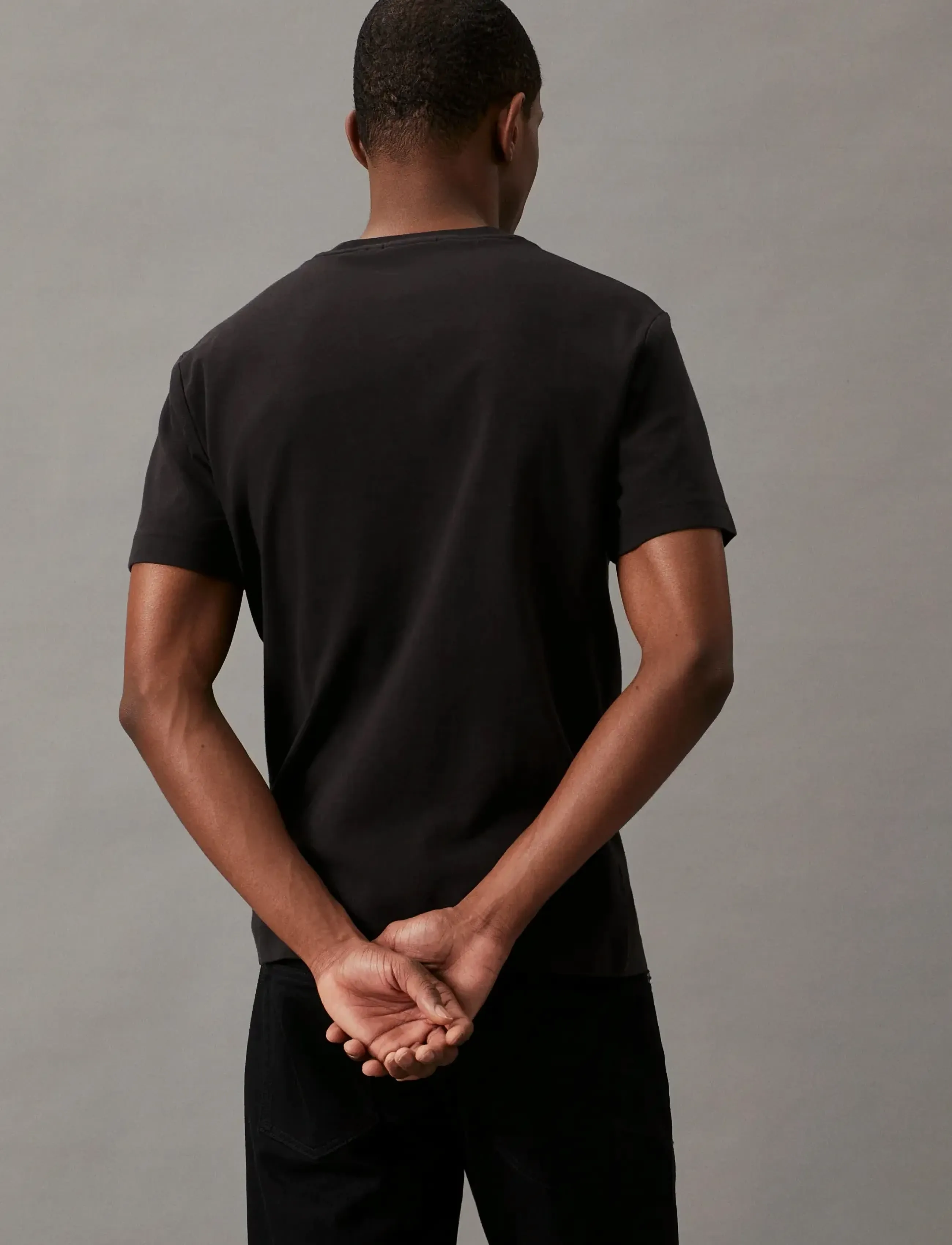 Calvin Klein - MICRO LOGO INTERLOCK T-SHIRT - kurzärmelig - ck black - 4