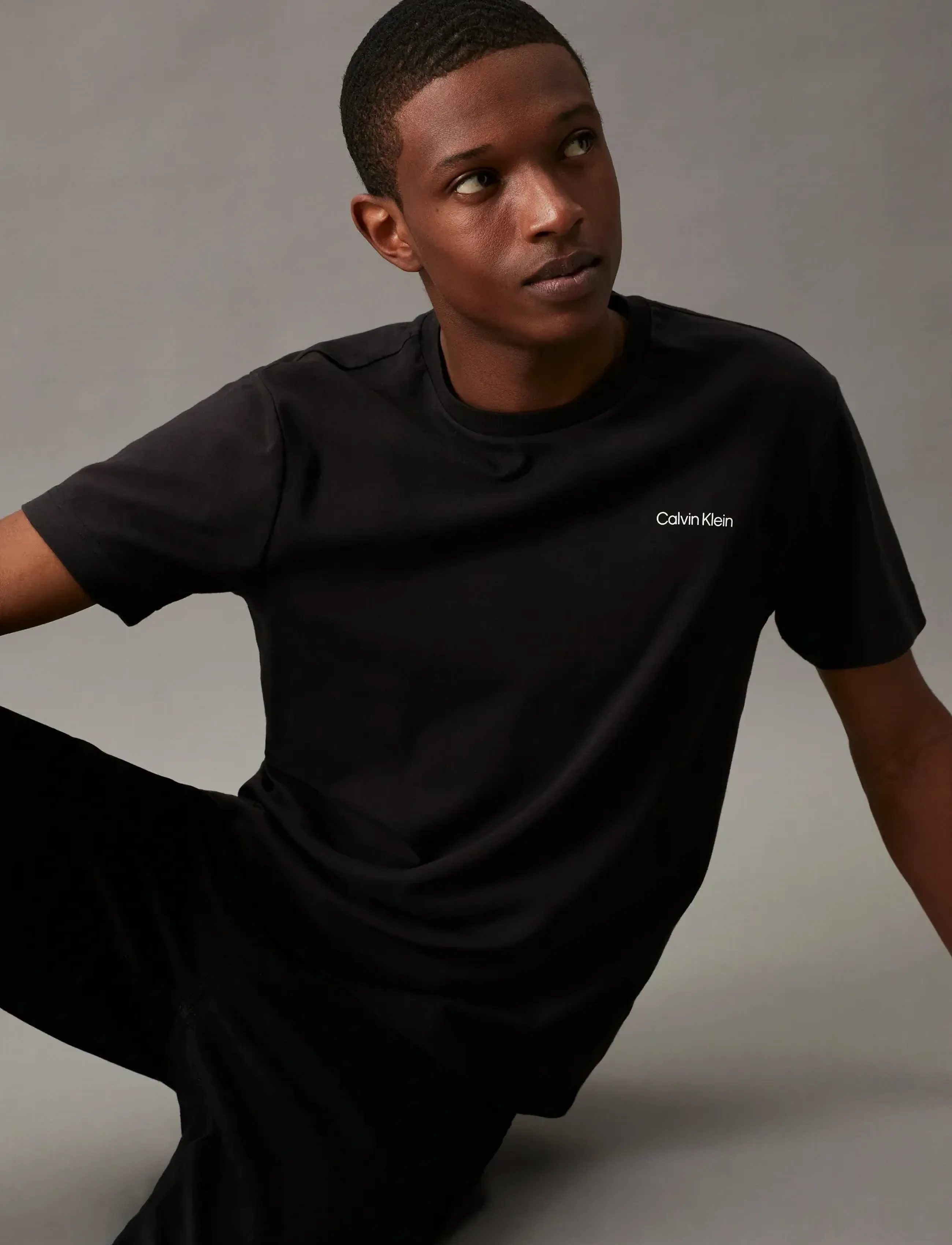 Calvin Klein - MICRO LOGO INTERLOCK T-SHIRT - kurzärmelig - ck black - 5