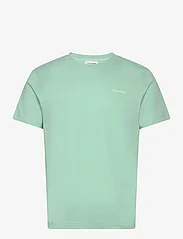 Calvin Klein - MICRO LOGO INTERLOCK T-SHIRT - short-sleeved t-shirts - lichen - 0