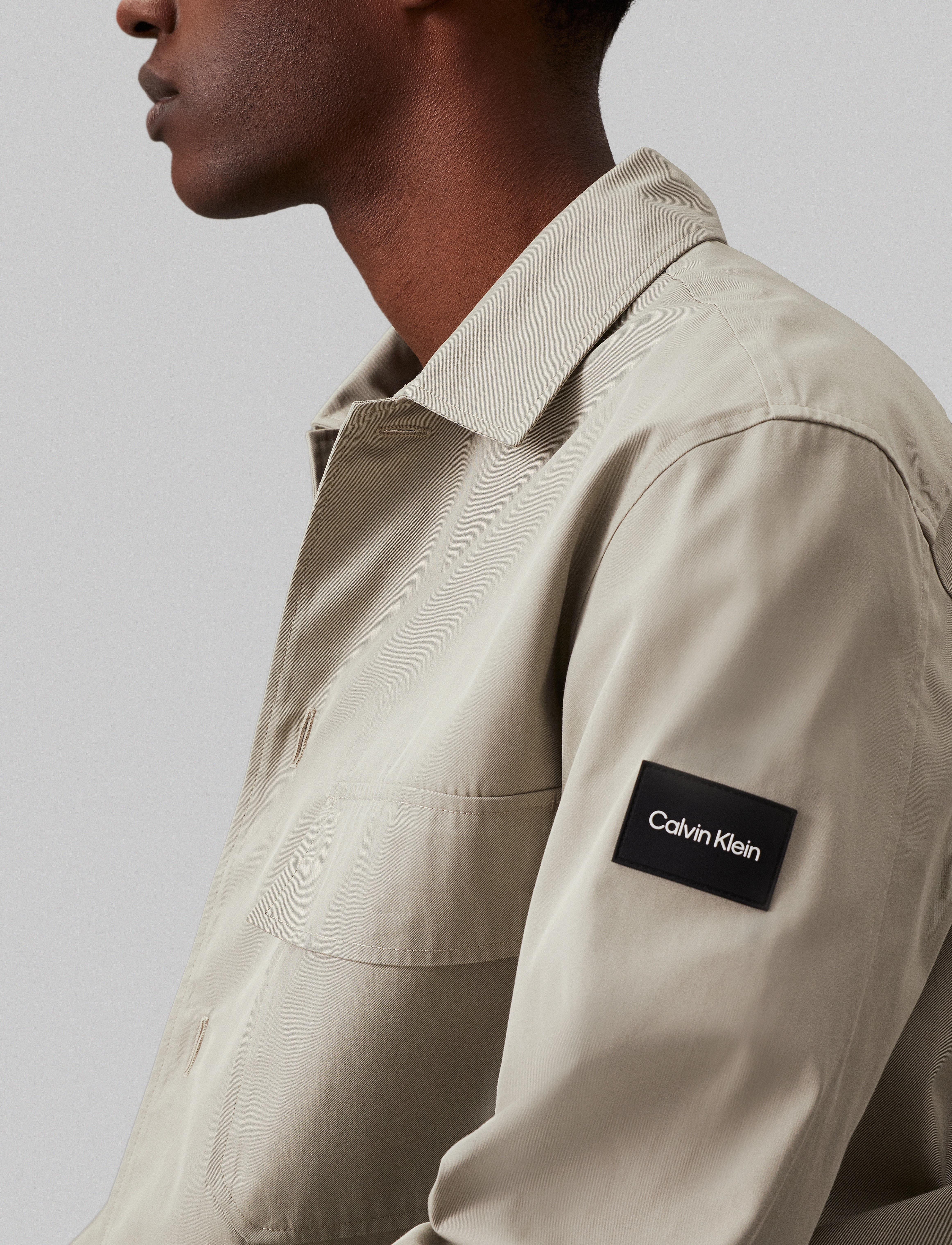 Calvin Klein - COTTON NYLON OVERSHIRT - london fog - 2