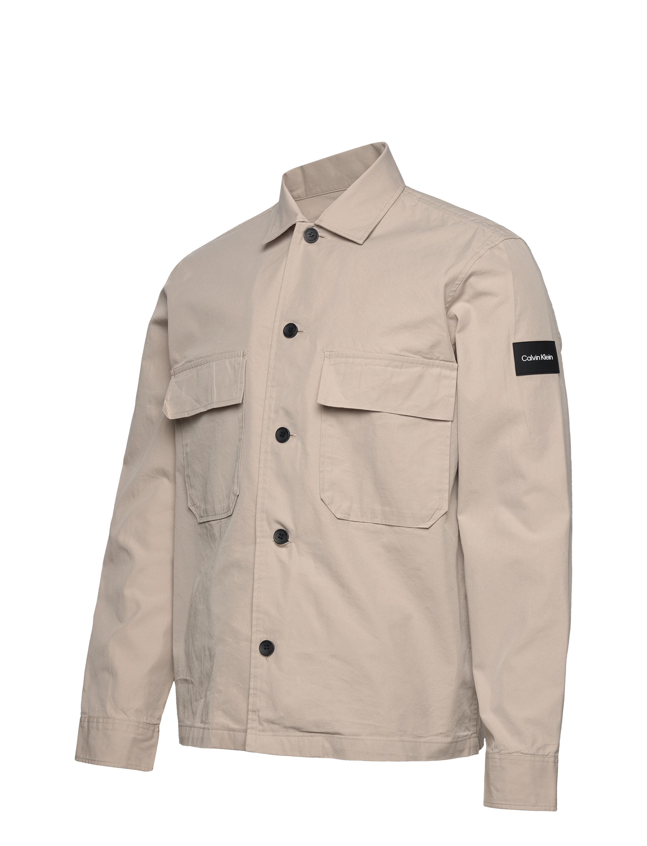 Calvin Klein - COTTON NYLON OVERSHIRT - stony beige - 3