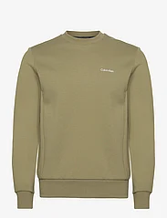 Calvin Klein - MICRO LOGO REPREVE SWEATSHIRT - sweatshirts - delta green - 0