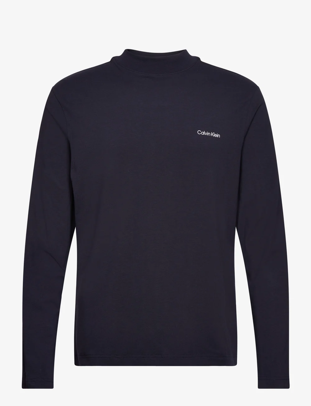 Calvin Klein Micro Logo Ls Mock Neck T shirt sweatshirts hoodies shop at Booztlet