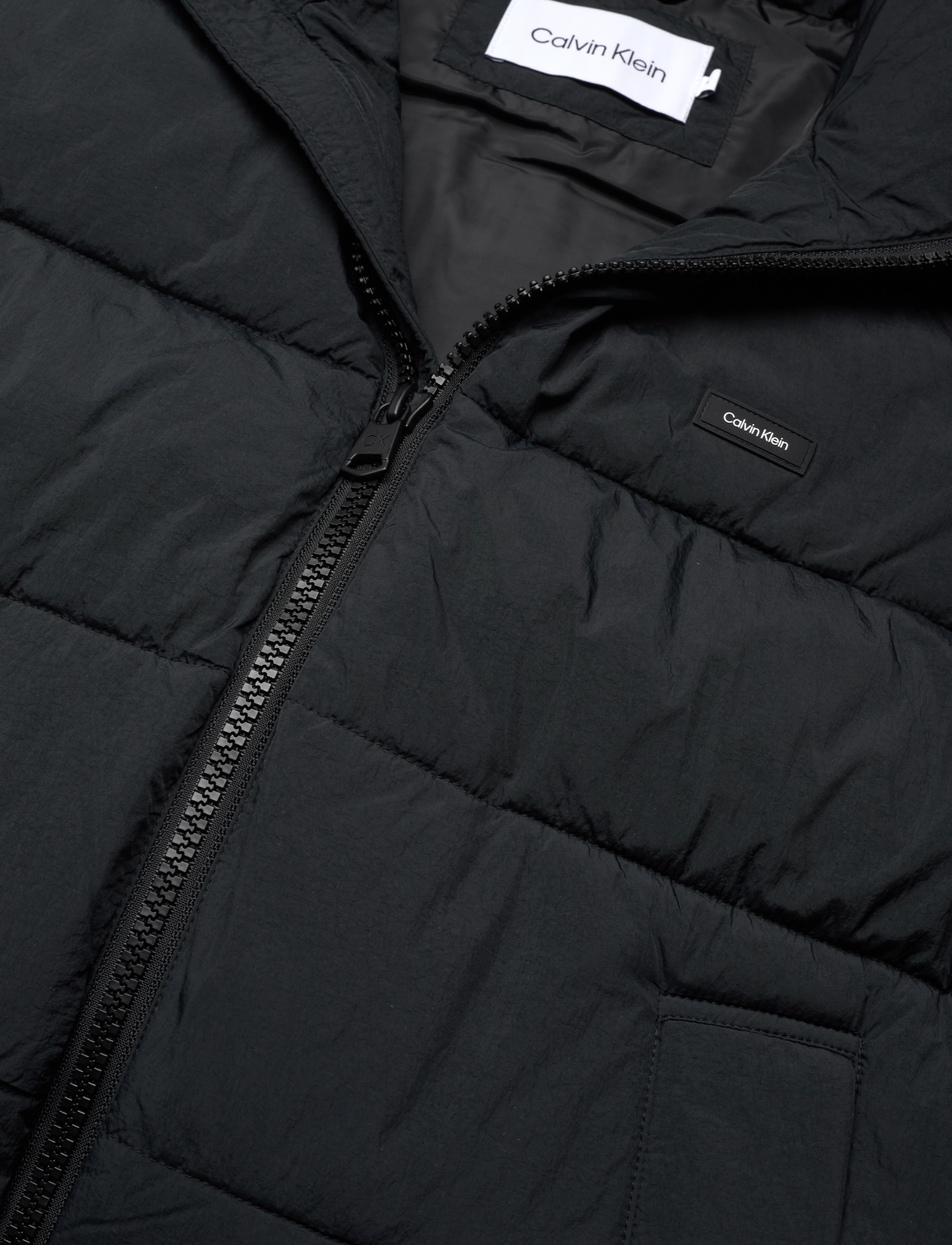 Calvin Klein - CRINKLE NYLON QUILT VEST - ck black - 2