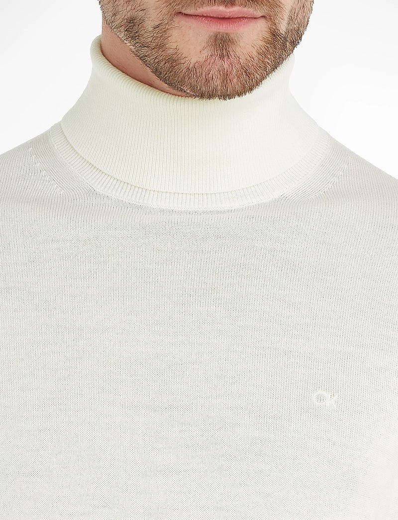 Calvin Klein - SUPERIOR WOOL TURTLE NECK - polokrage - egret - 4
