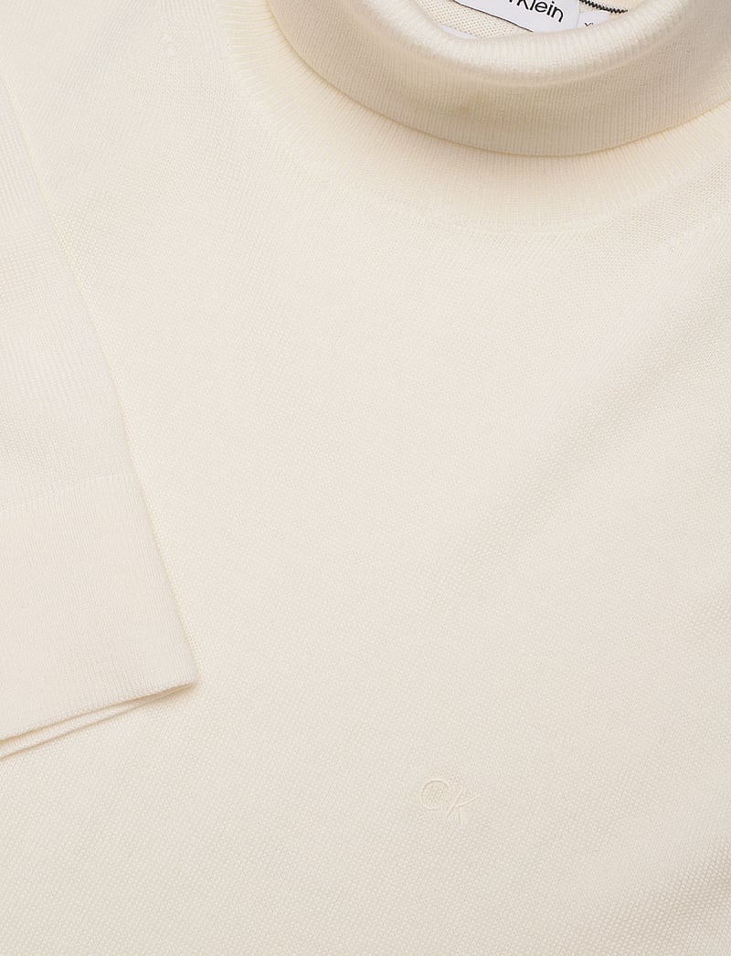 Calvin Klein - SUPERIOR WOOL TURTLE NECK - polokrage - egret - 5