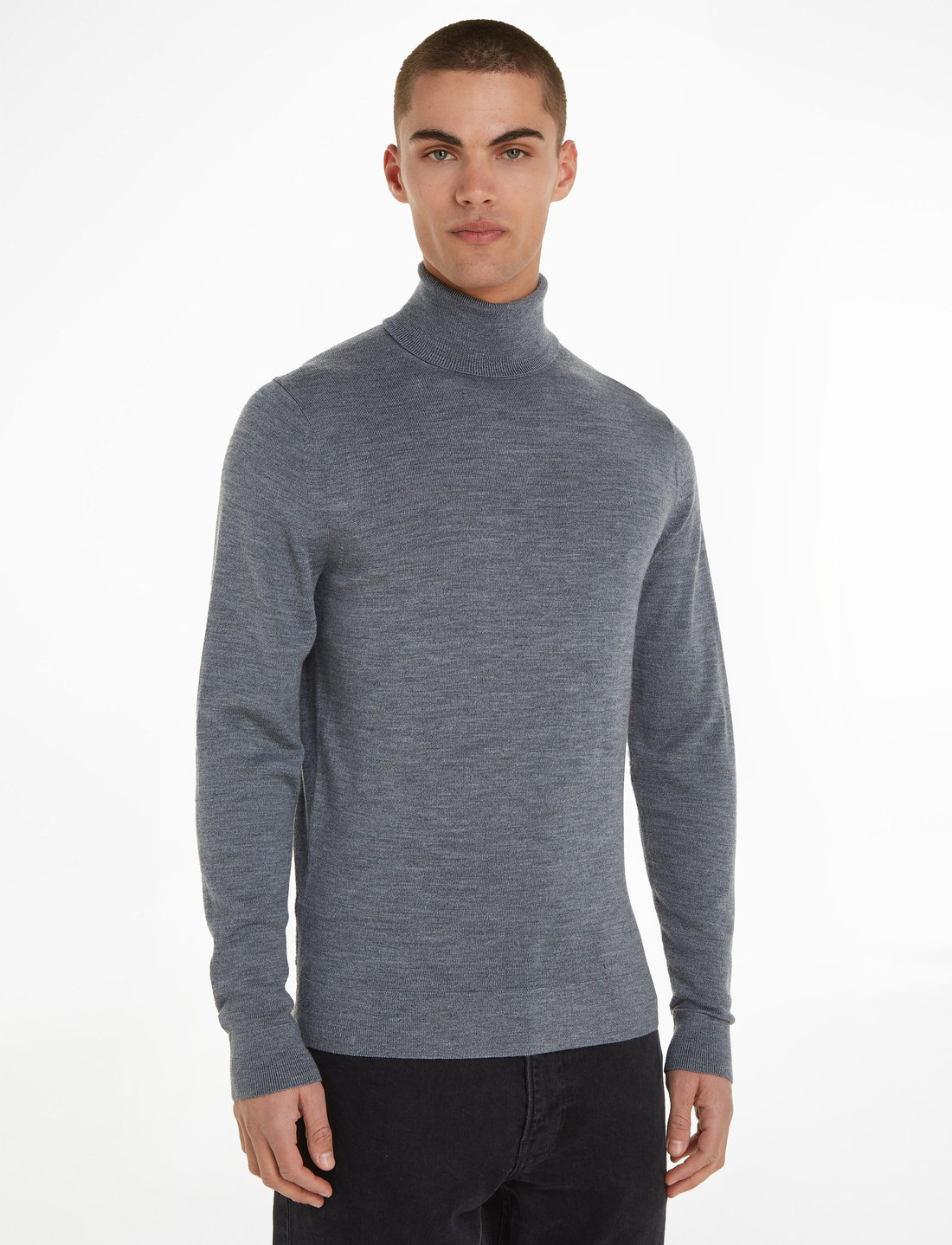 Calvin Klein Merino Turtle Neck knitwear shop at Booztlet