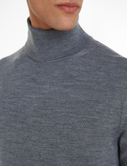 Calvin Klein - SUPERIOR WOOL TURTLE NECK - basic knitwear - mid grey heather - 3