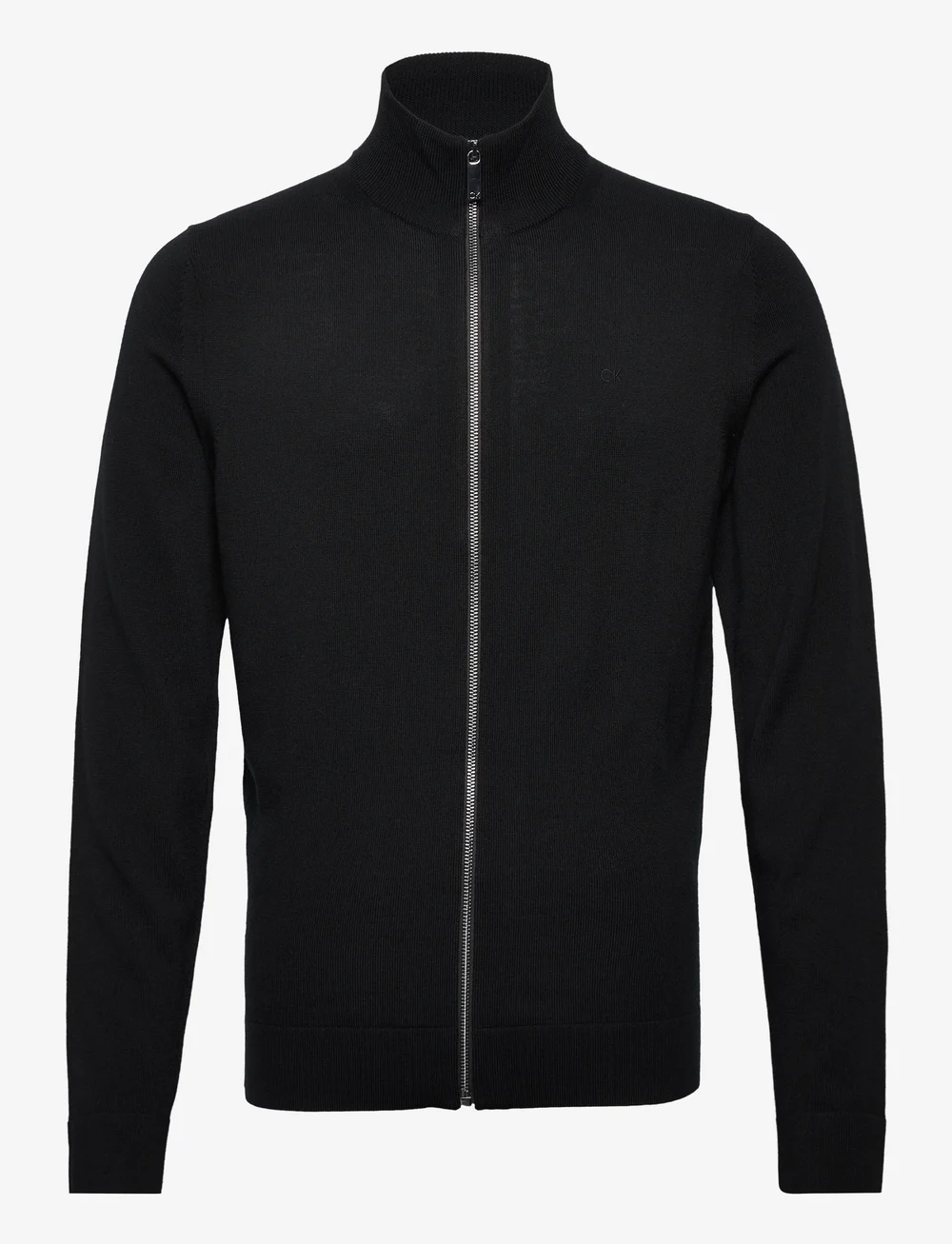 Calvin Klein Merino Zip Through Jacket Knitwear Boozt