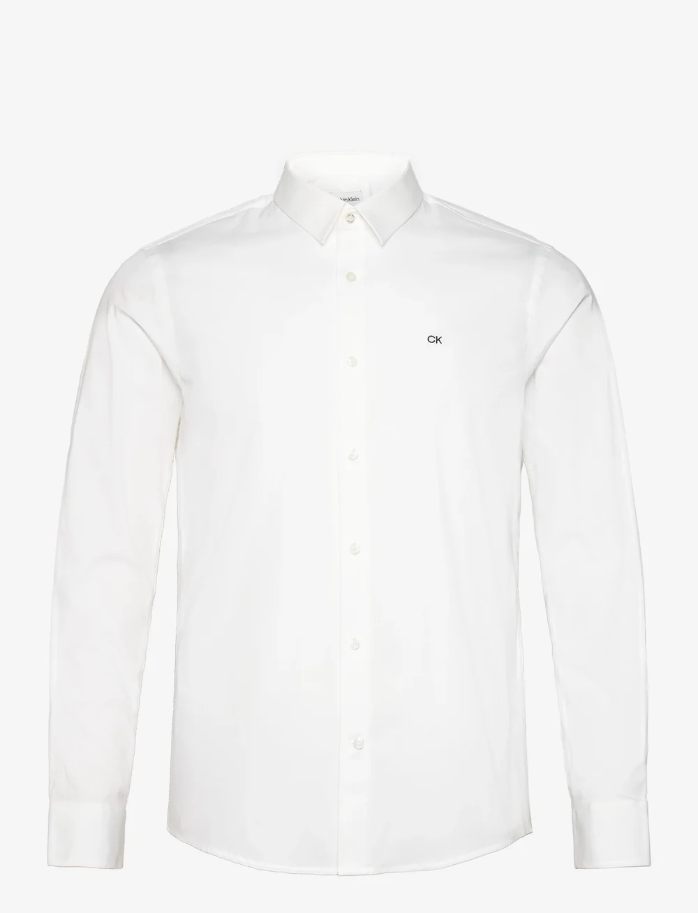 Calvin Klein - POPLIN STRETCH SLIM SHIRT - casual shirts - bright white - 1