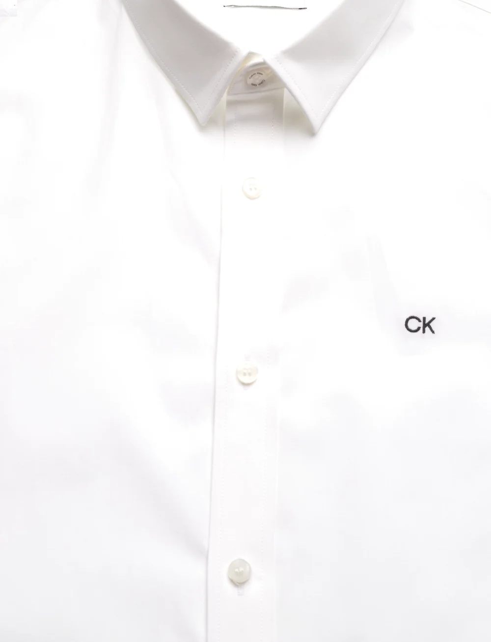 Calvin Klein - POPLIN STRETCH SLIM SHIRT - casual shirts - bright white - 5