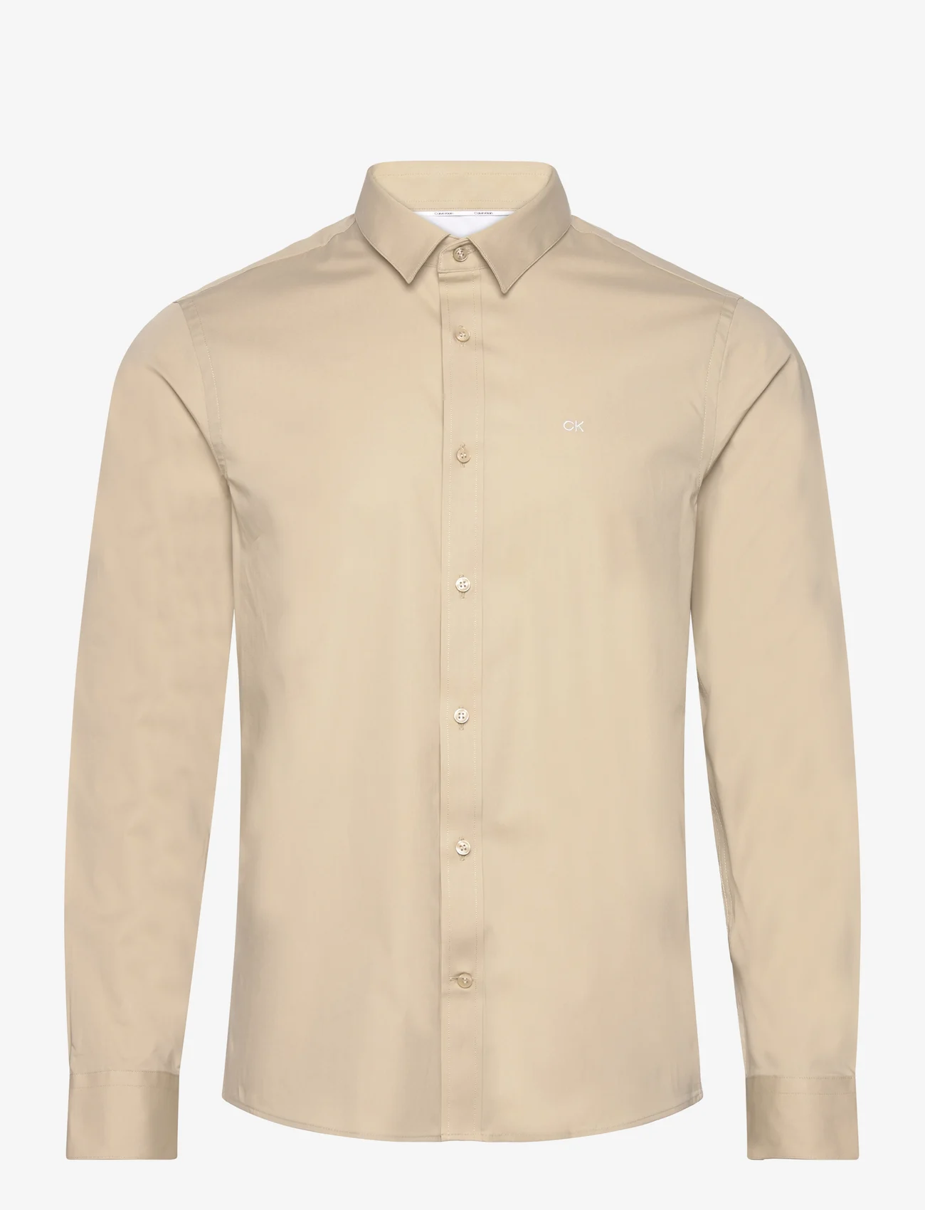 Calvin Klein - POPLIN STRETCH SLIM SHIRT - business shirts - eucalyptus - 0