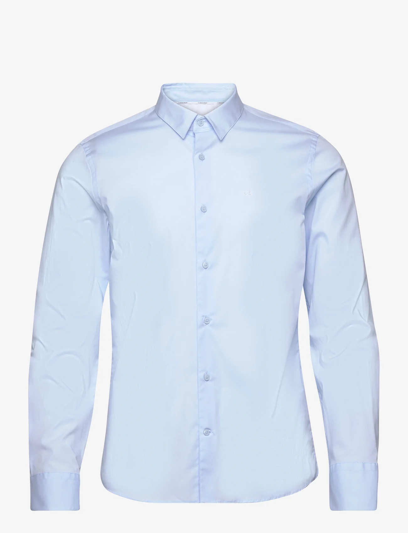 Calvin Klein - POPLIN STRETCH SLIM SHIRT - dalykinio stiliaus marškiniai - kingly blue - 0