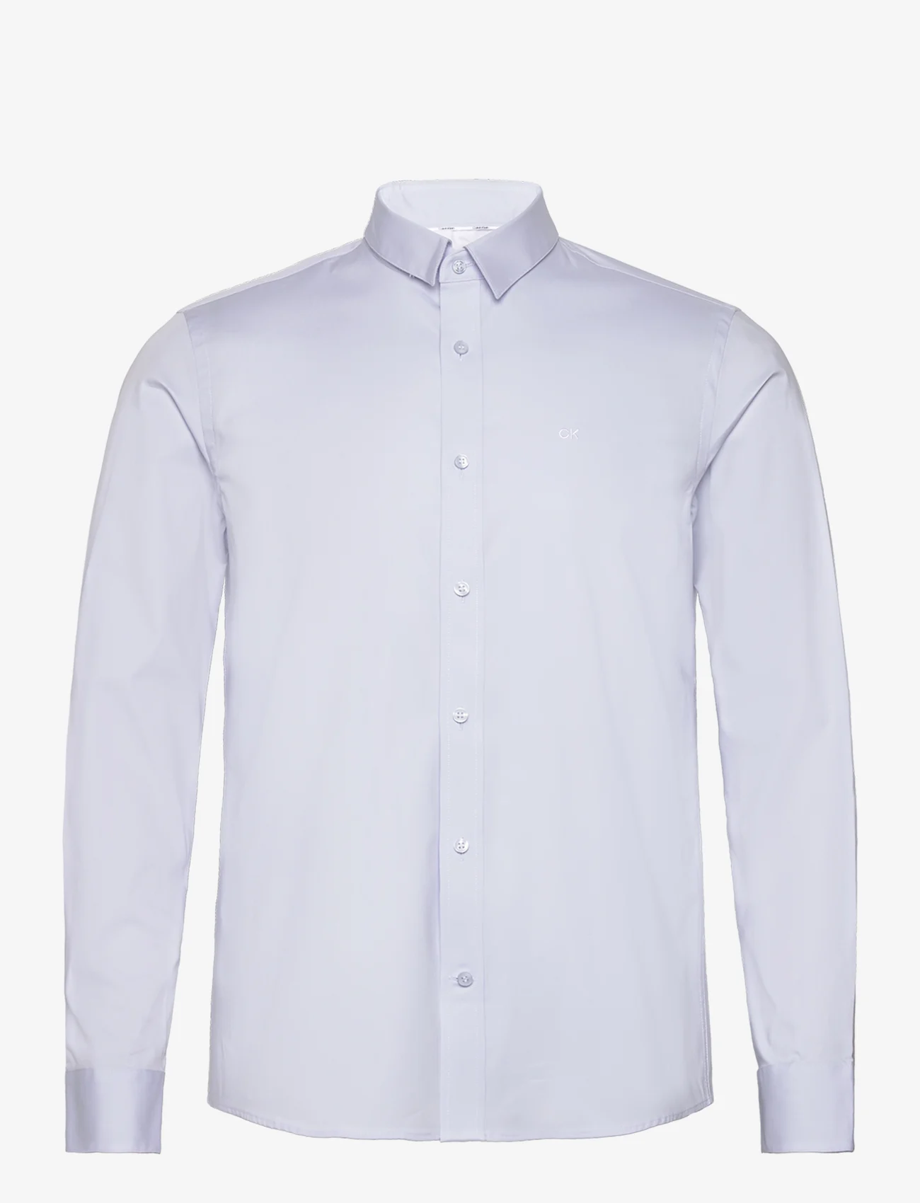 Calvin Klein - POPLIN STRETCH SLIM SHIRT - dalykinio stiliaus marškiniai - light blue - 0