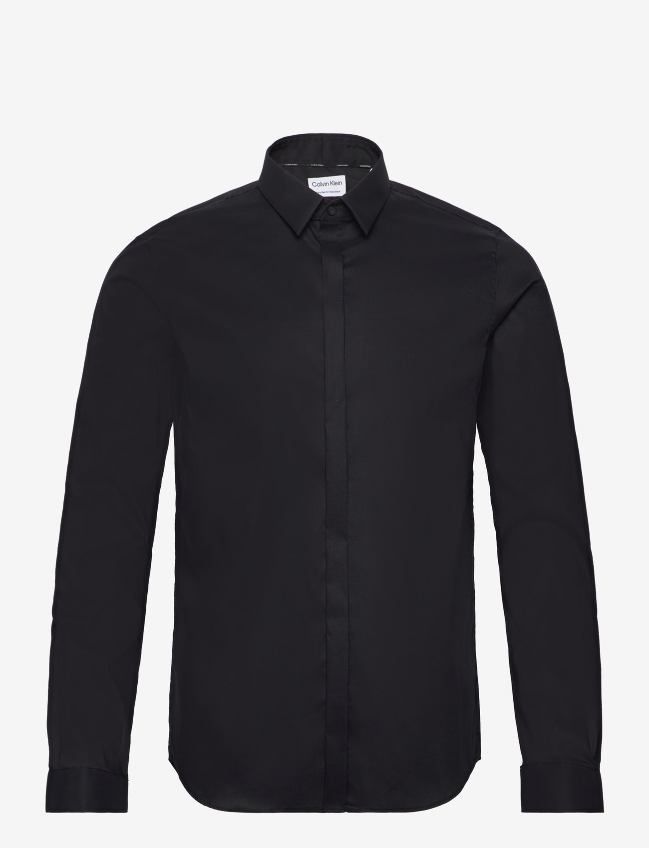 Calvin Klein - STAINSHIELD SOLID HP ESLIM SHIRT - black - 0