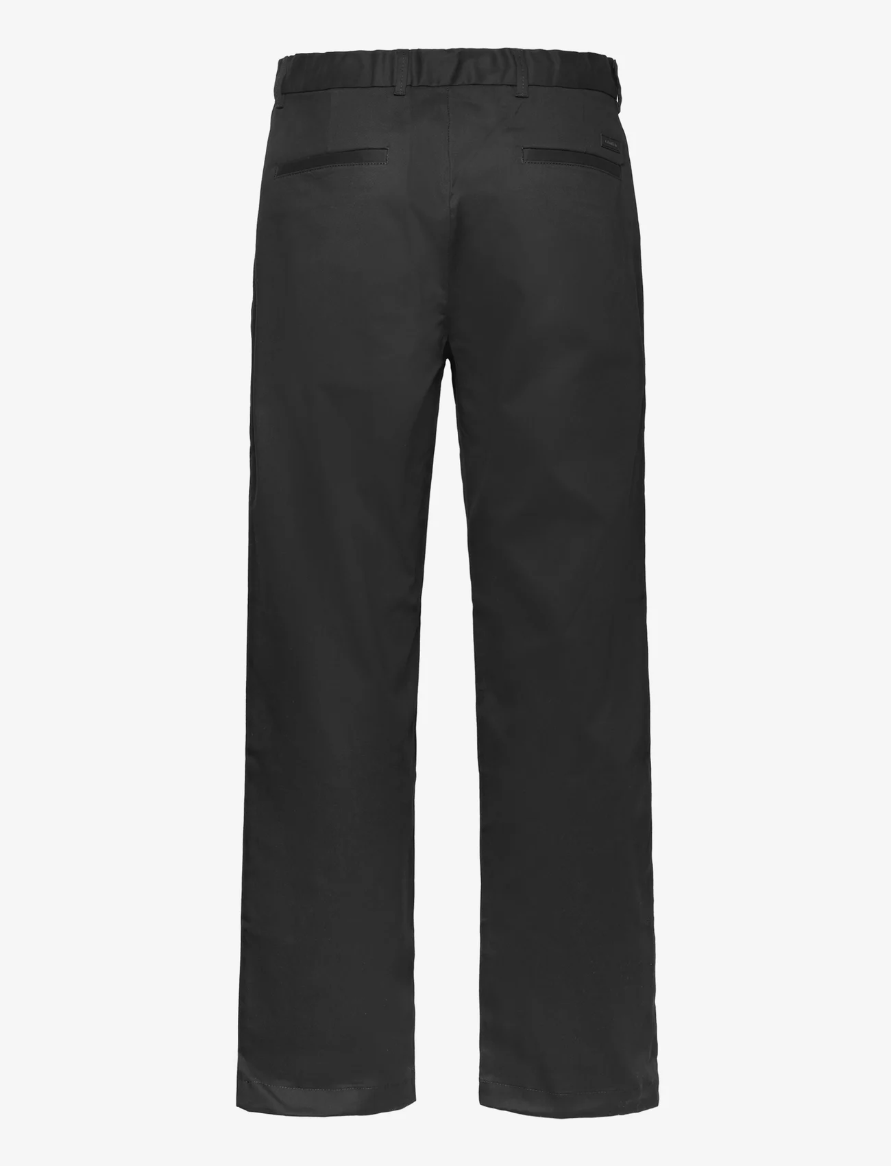 Calvin Klein - MODERN TWILL RELAXED PANTS - chinosy - ck black - 1