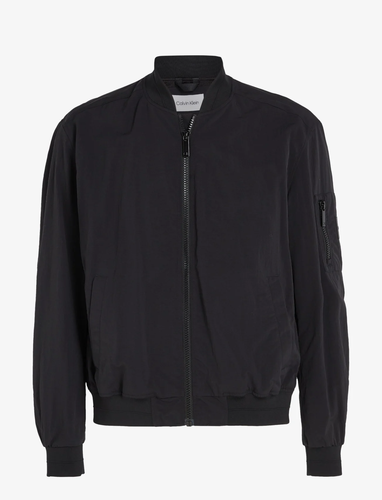 Calvin Klein - MATT CRINKLE HERO BOMBER - spring jackets - ck black - 0