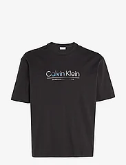 Calvin Klein - GLITCH LOGO MODERN COMFORT TEE - lyhythihaiset - ck black - 0