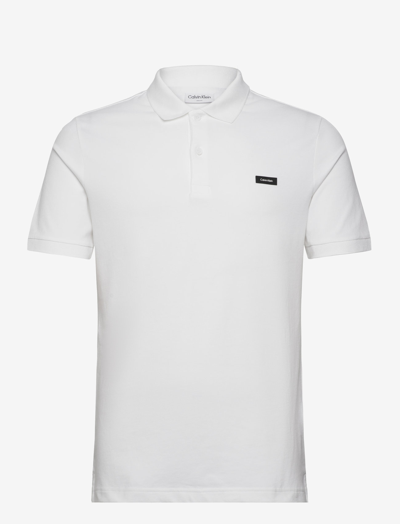Calvin Klein - STRETCH PIQUE SLIM BUTTON POLO - lühikeste varrukatega polod - bright white - 1