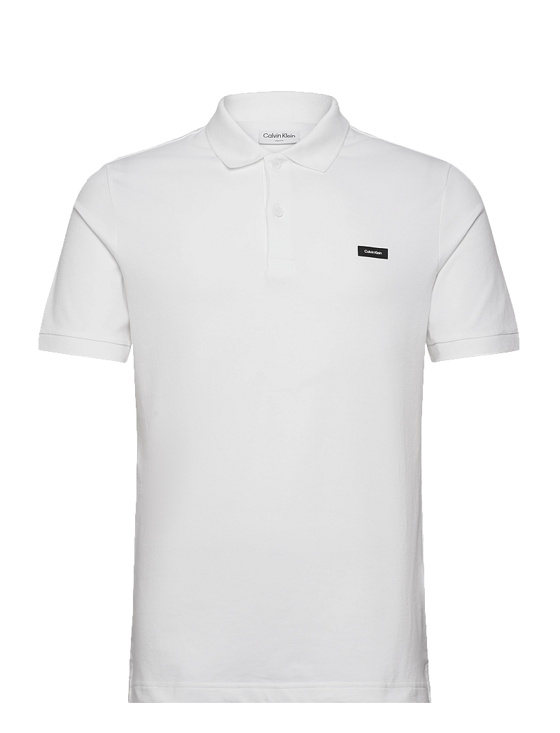 Calvin Klein - STRETCH PIQUE SLIM BUTTON POLO - lühikeste varrukatega polod - bright white - 1