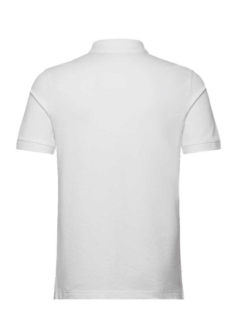 Calvin Klein - STRETCH PIQUE SLIM BUTTON POLO - lühikeste varrukatega polod - bright white - 2