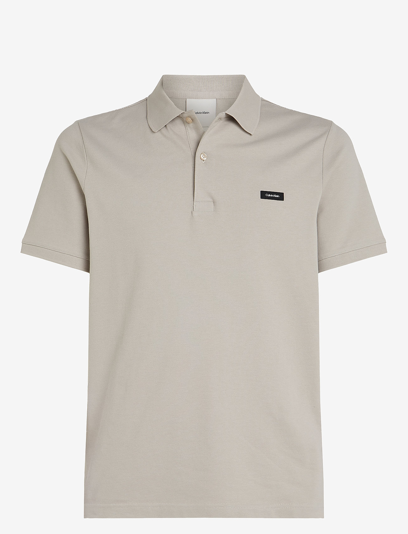 Calvin Klein - STRETCH PIQUE SLIM POLO - kortærmede poloer - dove - 0