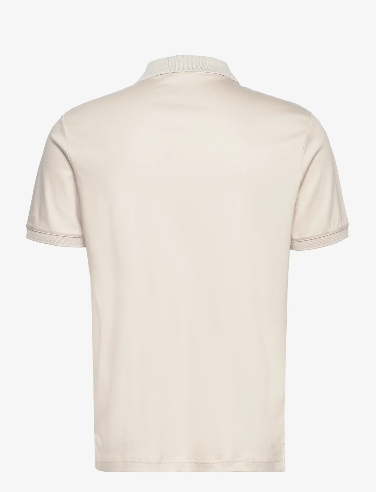 Calvin Klein - SMOOTH COTTON WELT ZIP POLO - kortärmade pikéer - stony beige - 1