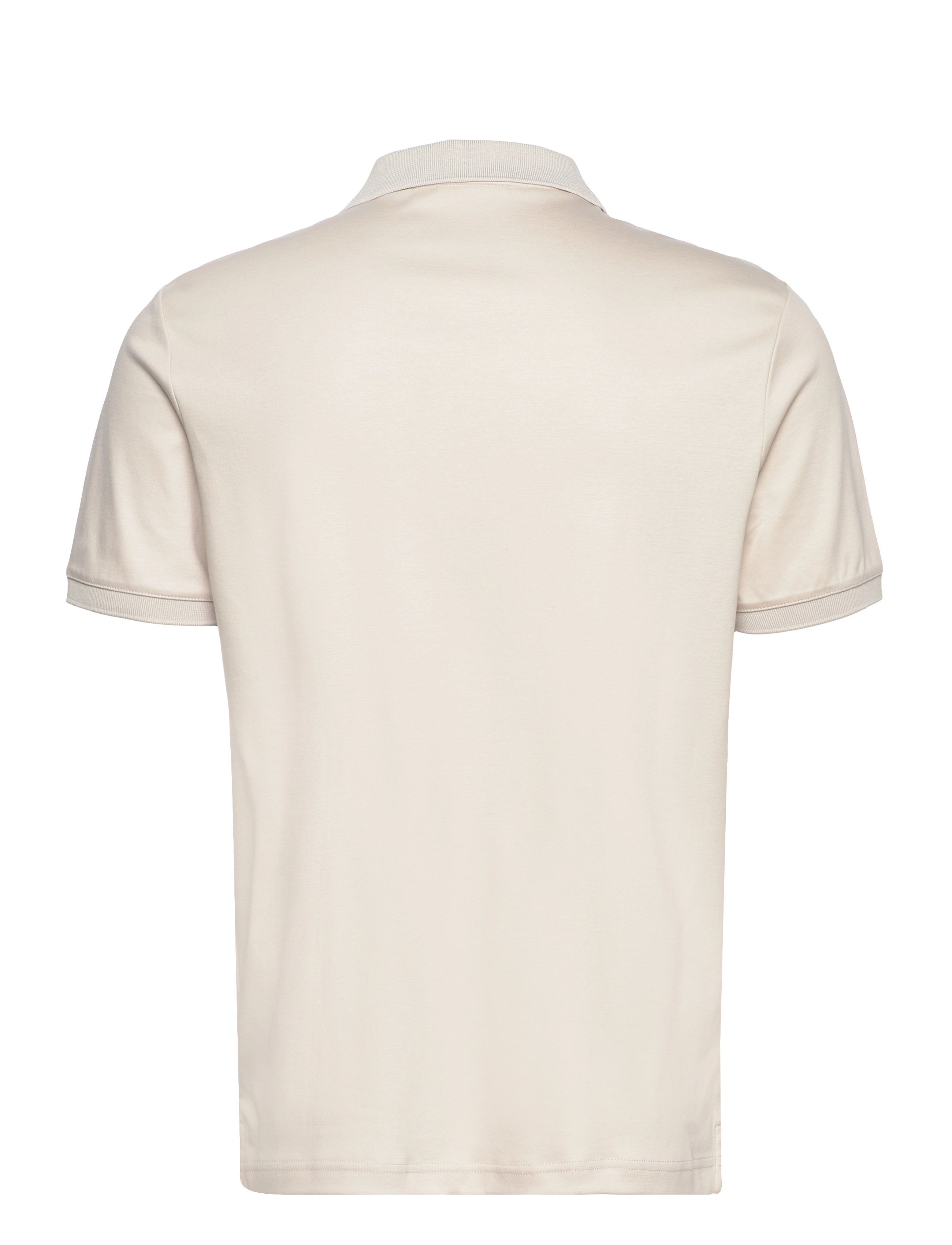 Calvin Klein - SMOOTH COTTON WELT ZIP POLO - stony beige - 1