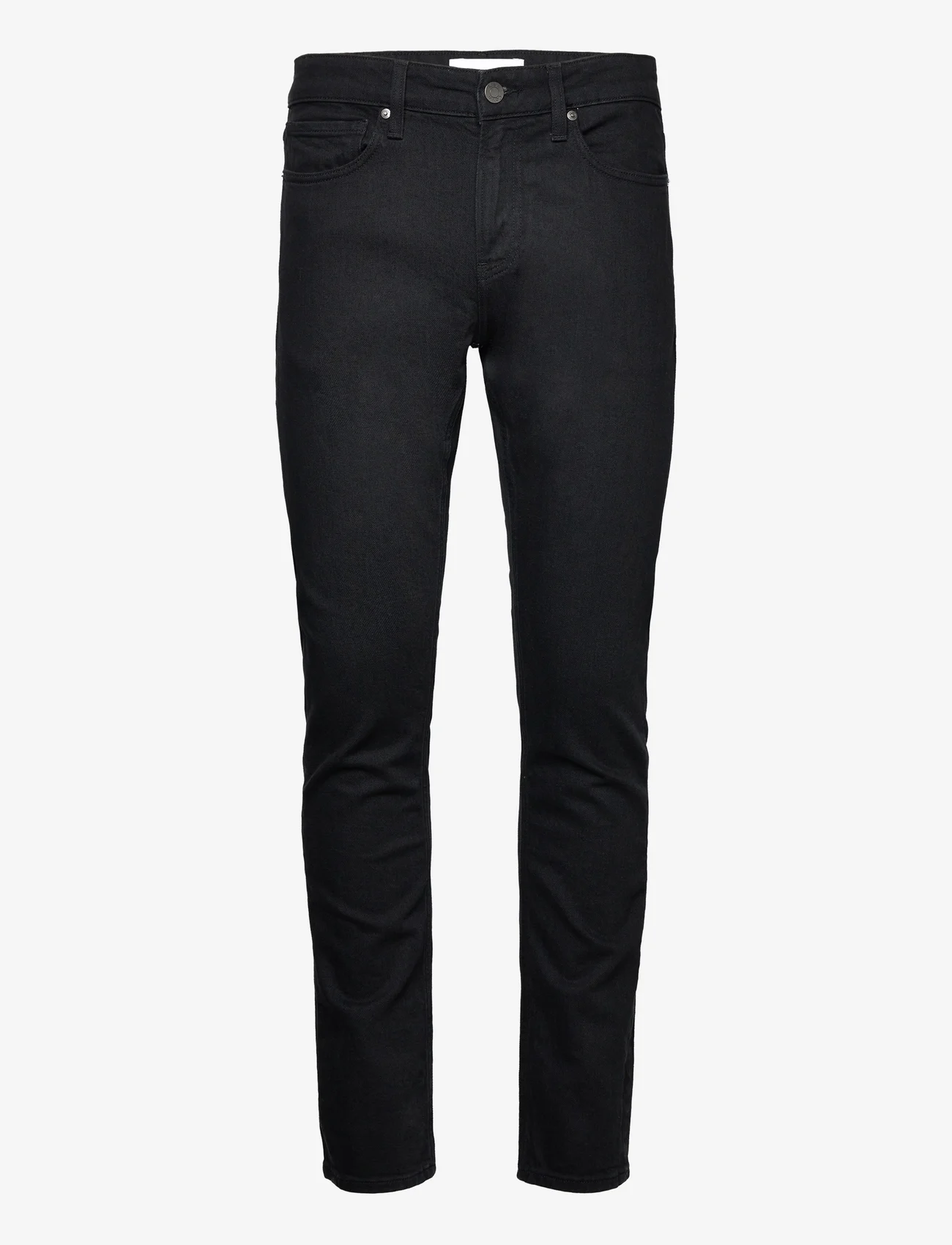 Calvin Klein - SLIM FIT RINSE BLACK - slim fit jeans - denim black - 0