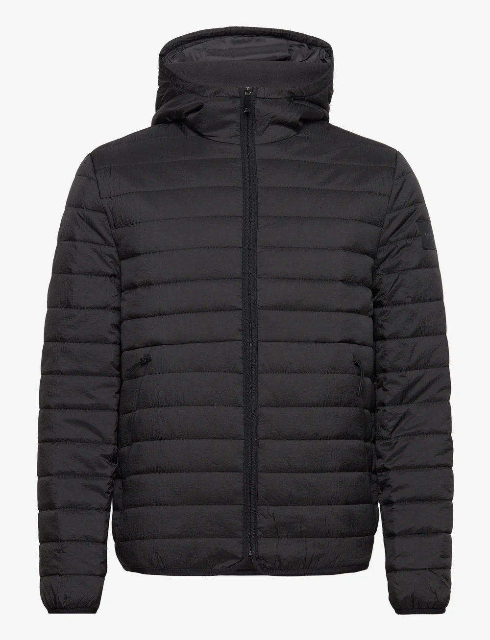Calvin klein discount quilted hooded jacket