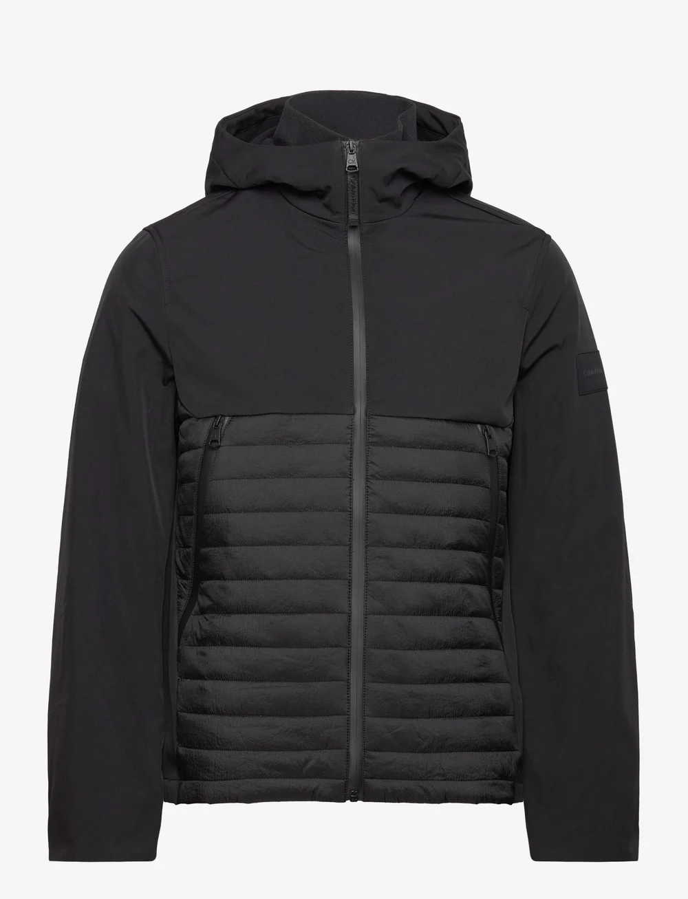 Calvin Klein Quilted Mix Media Jacket Hood jackets coats