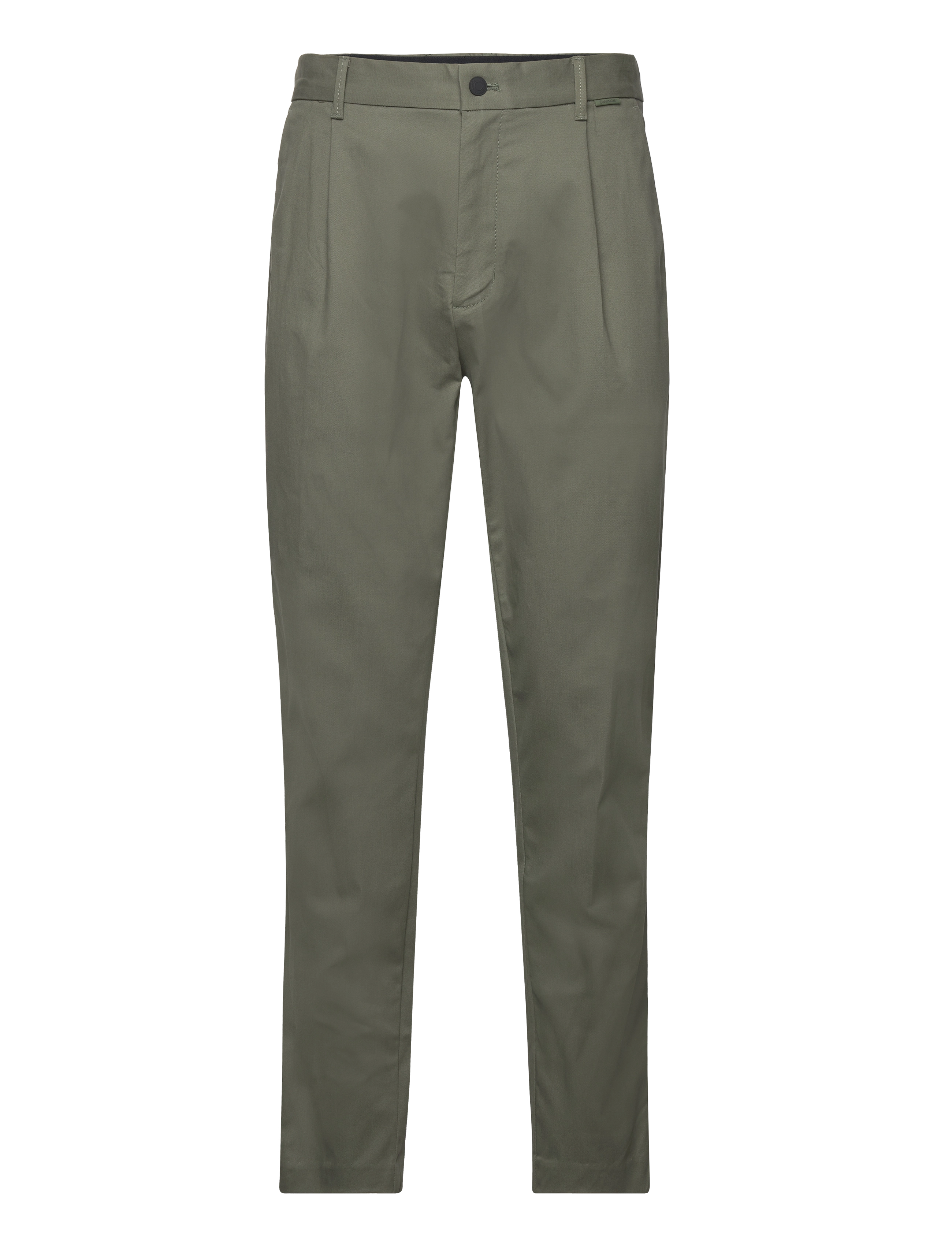 Calvin Klein - MODERN TWILL TAPERED PLEAT - chinos - thyme - 0