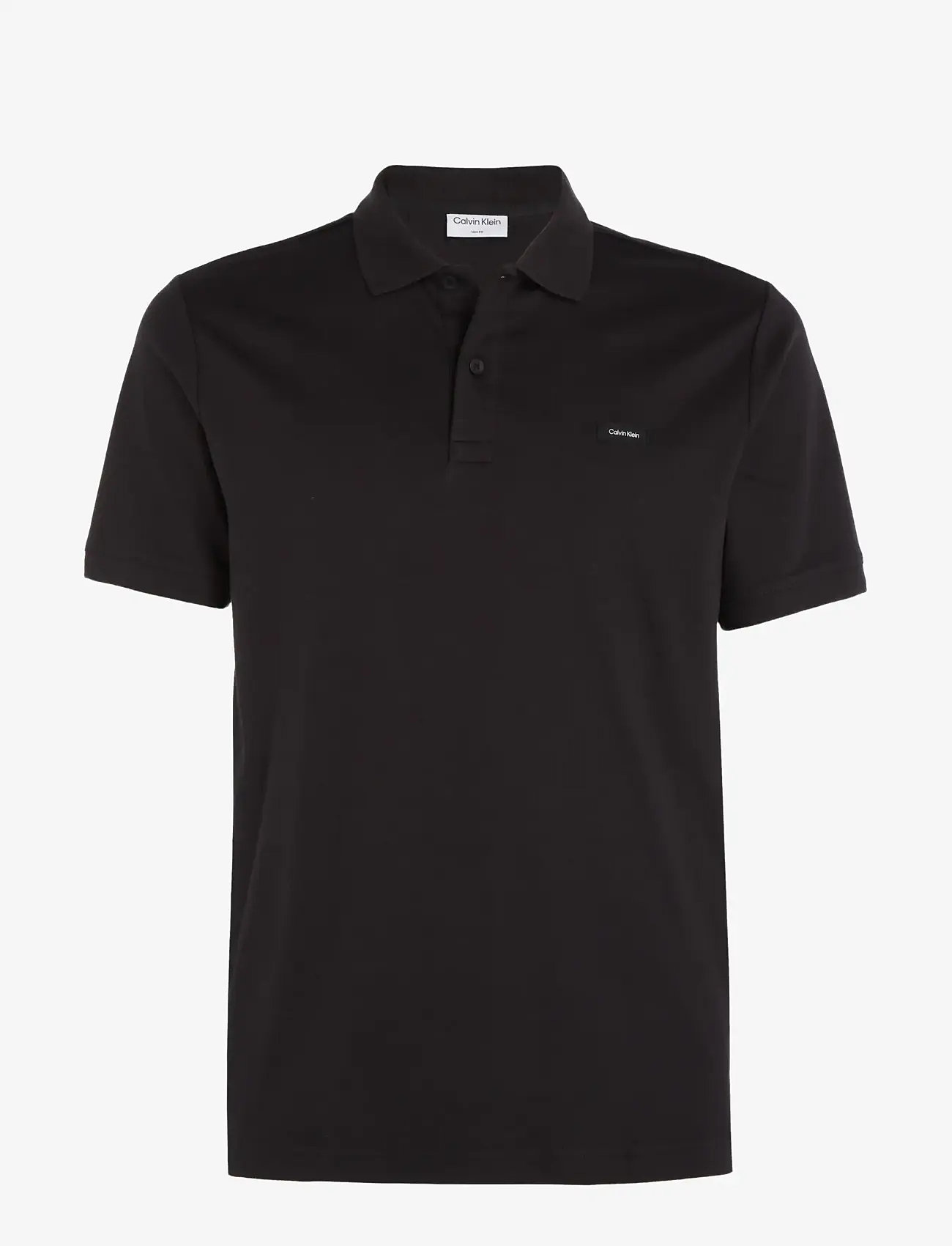Calvin Klein - SMOOTH COTTON  SLIM POLO - kortärmade pikéer - ck black - 0