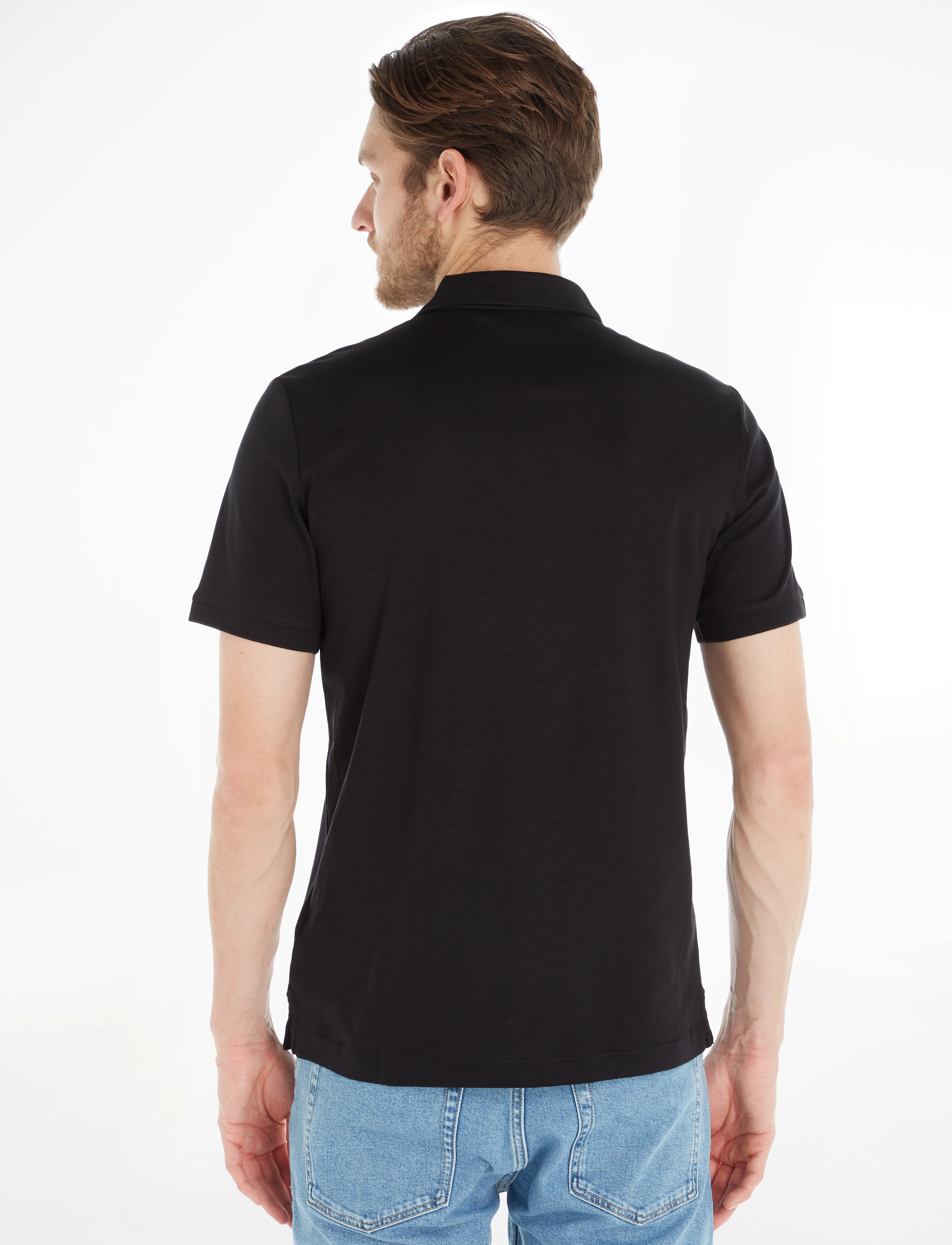 Calvin Klein - SMOOTH COTTON  SLIM POLO - kurzärmelig - ck black - 4