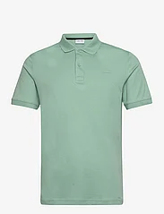 Calvin Klein - SMOOTH COTTON  SLIM POLO - polo shirts - granite green - 0