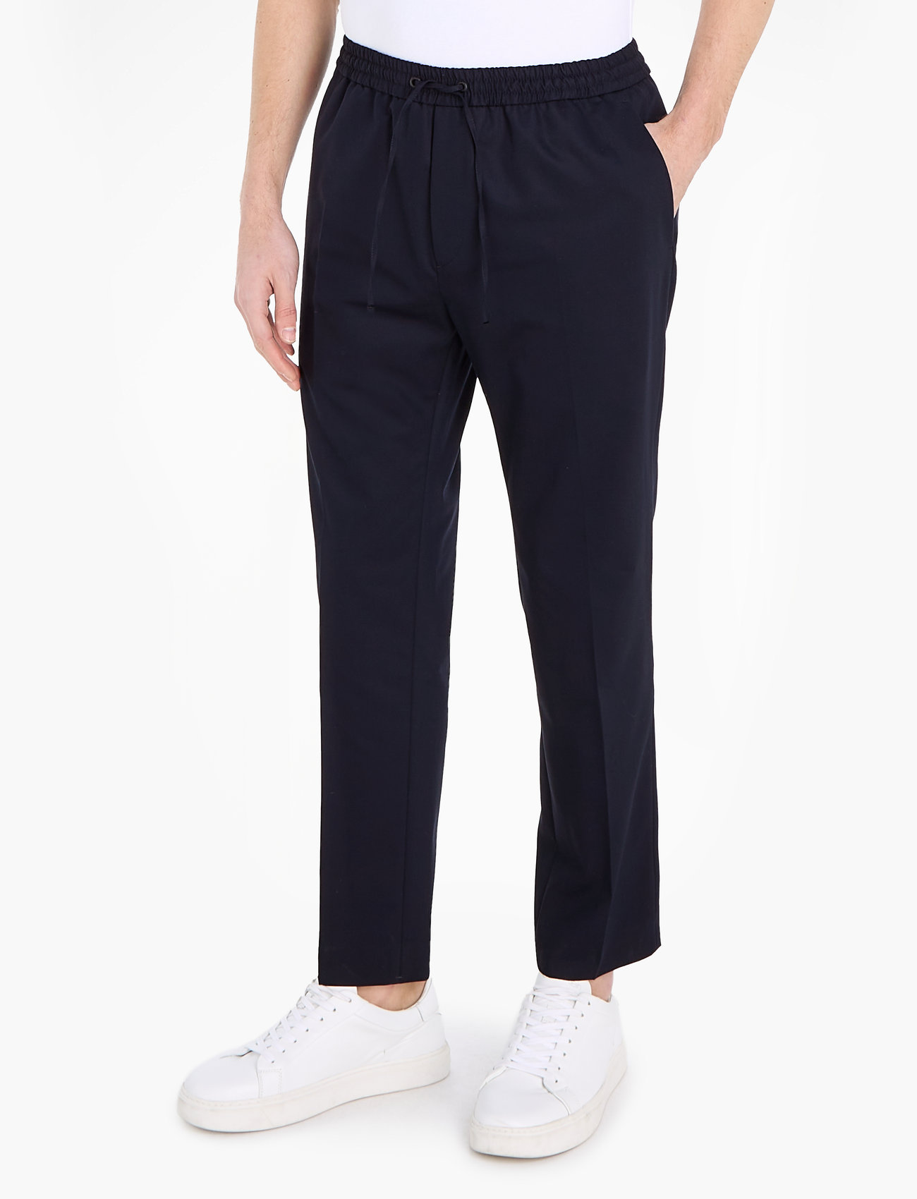 Calvin Klein - MINIMAL TWILL JOGGER - spodnie na co dzień - night sky - 1