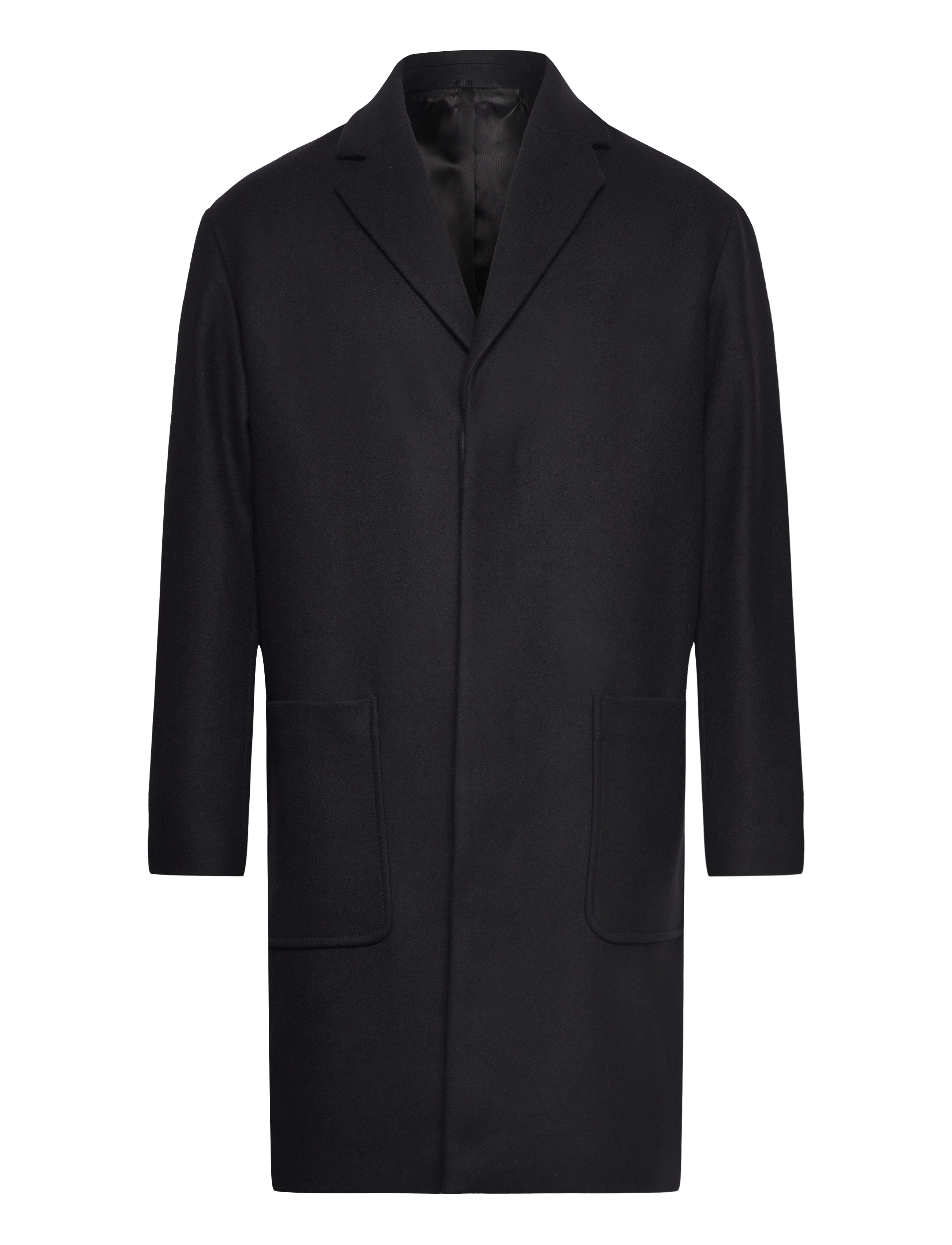 MODERN WOOL BLEND COAT - CK BLACK