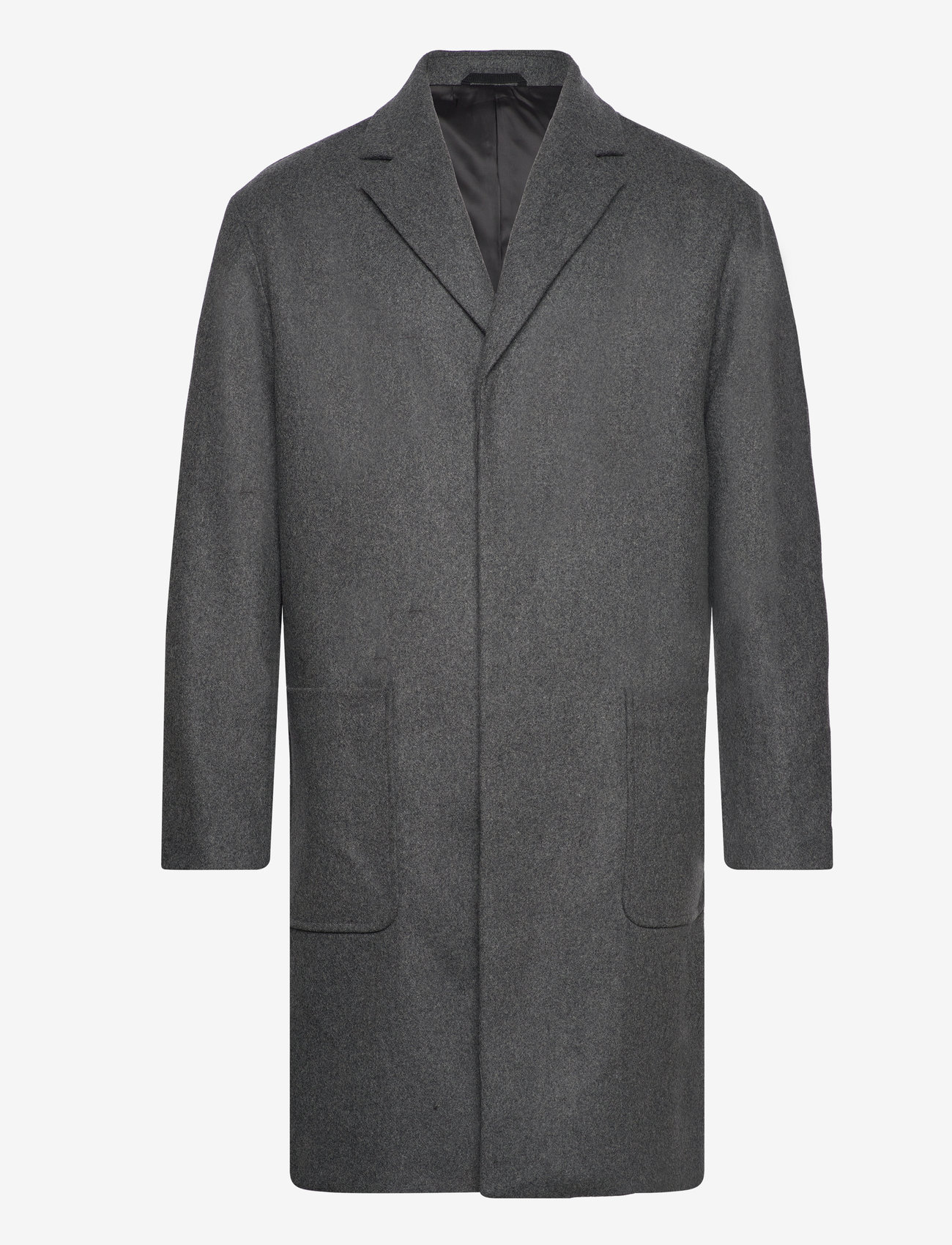 Calvin Klein - MODERN WOOL BLEND COAT - dark grey heather - 0