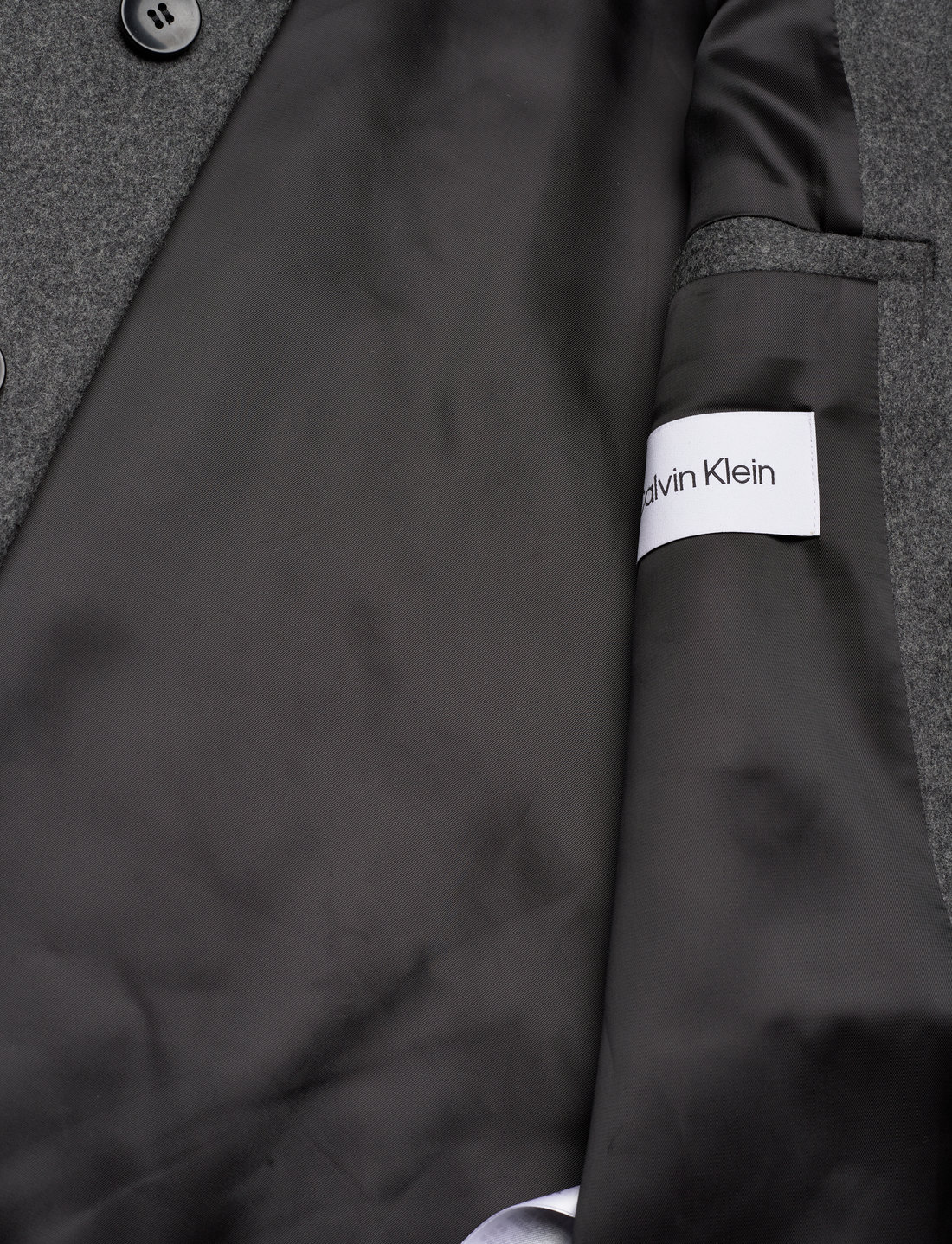 Calvin klein 3 button wool blend coat sales